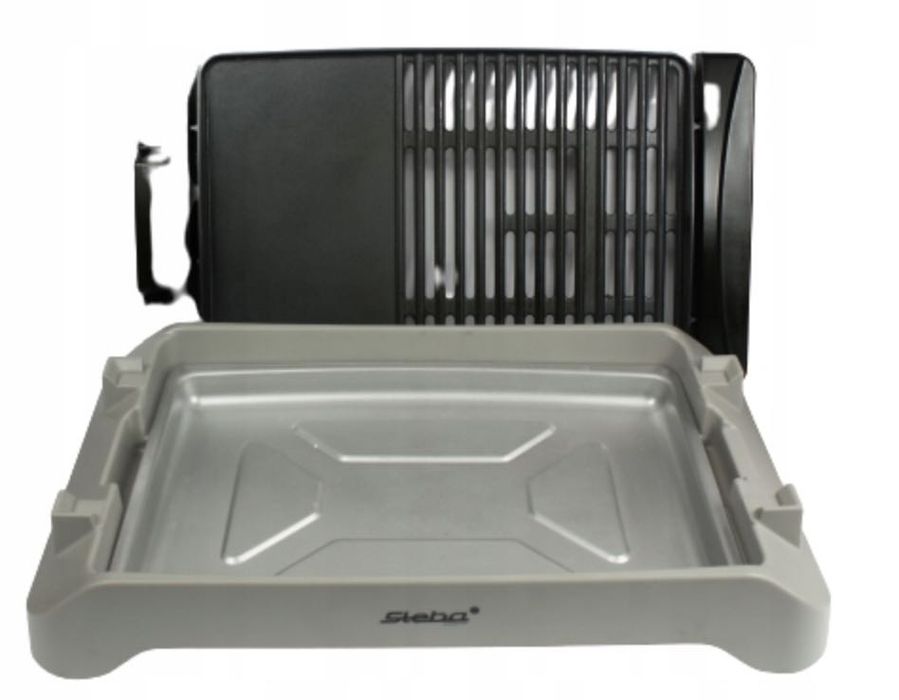 Tradycyjny grill stołowy elektryczny Steba VG101 srebrny/szary 2000 W