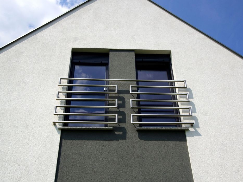 Balustrady stal nierdzewna aluminium szkło panelowe  balkon francuski