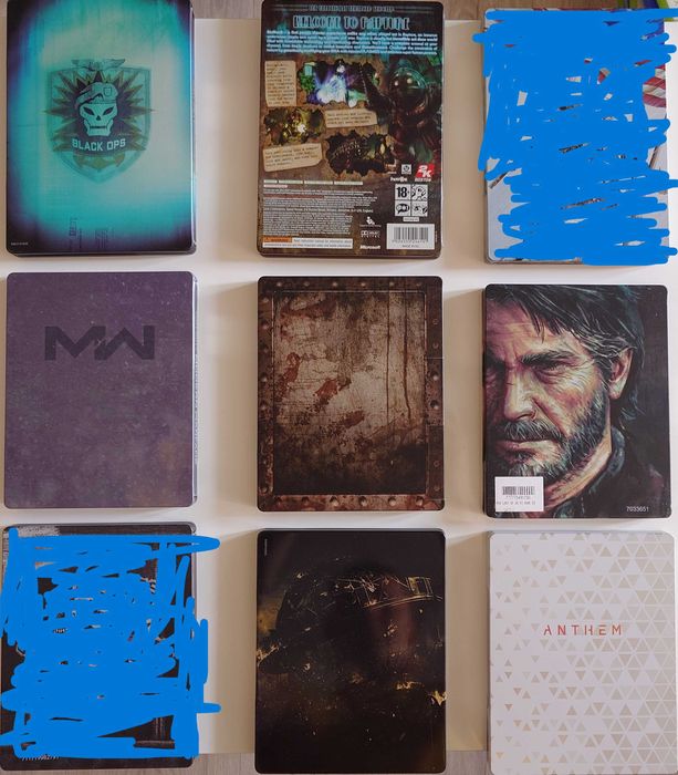 Steelbook (стілбуки) та диски PS4, PS3, Xbox One, Xbox 360