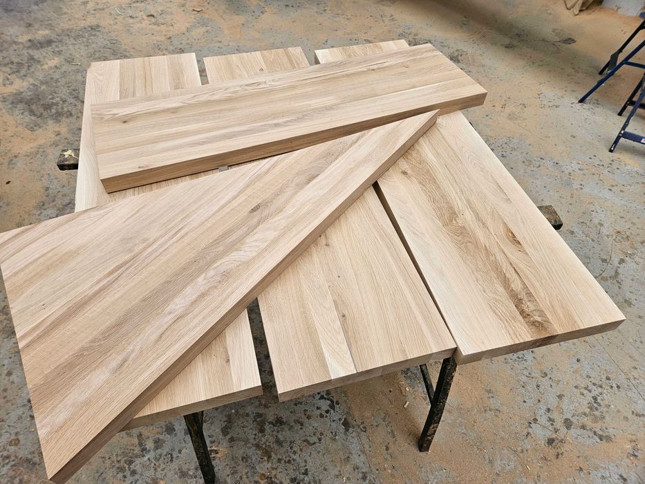 Stopnie dębowe lite B/C gr 4cm schody lity Dąb kl. 2 Stopnice schodowe