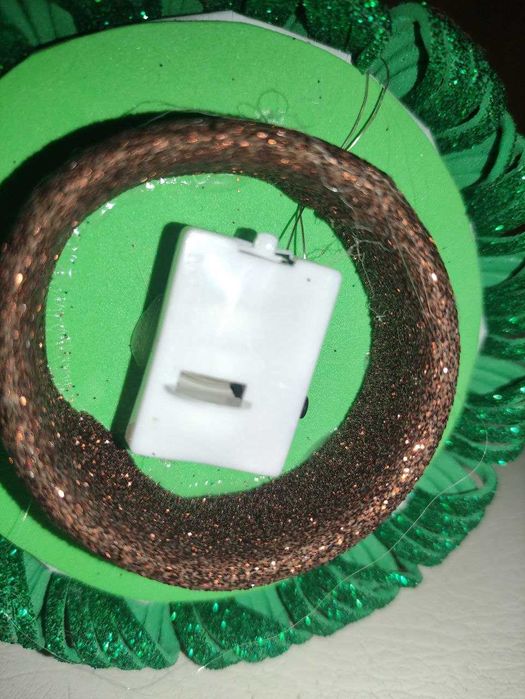 Ялиночка із фоамірану з гірляндою на батарейках 30см