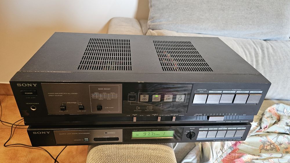 Conjunto amplificador Tuner Sony