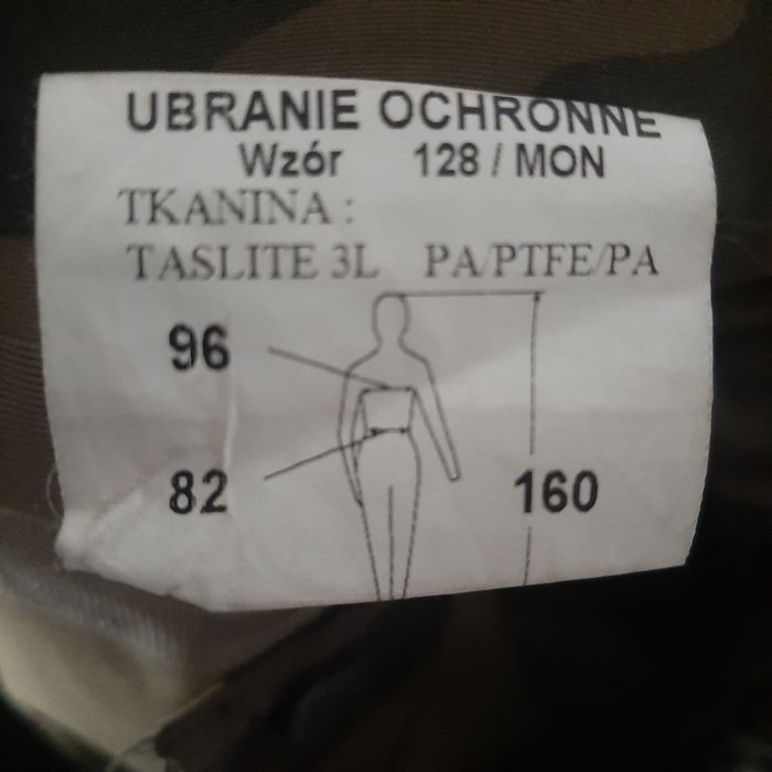 Spodnie goretex używane