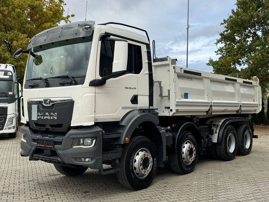 MAN TGS 35.470 8x4 BB EURO6 WYWROTKA TRÓJSTRONNA Z BORDMATIKIEM