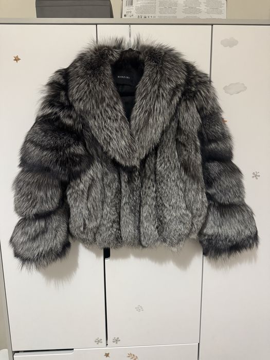 Новая шикарная шуба из чернобурки лиса Manzari s m l