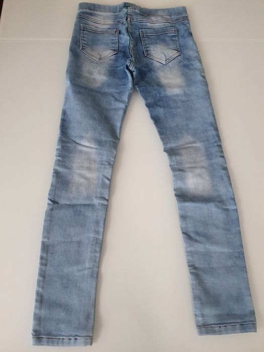 Nowe Spodnie dżinsowe  z lycrą legginsy S