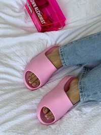 Жіночі шльопанці Adidas Yeezy рожевий YE077 НОВИЗНА