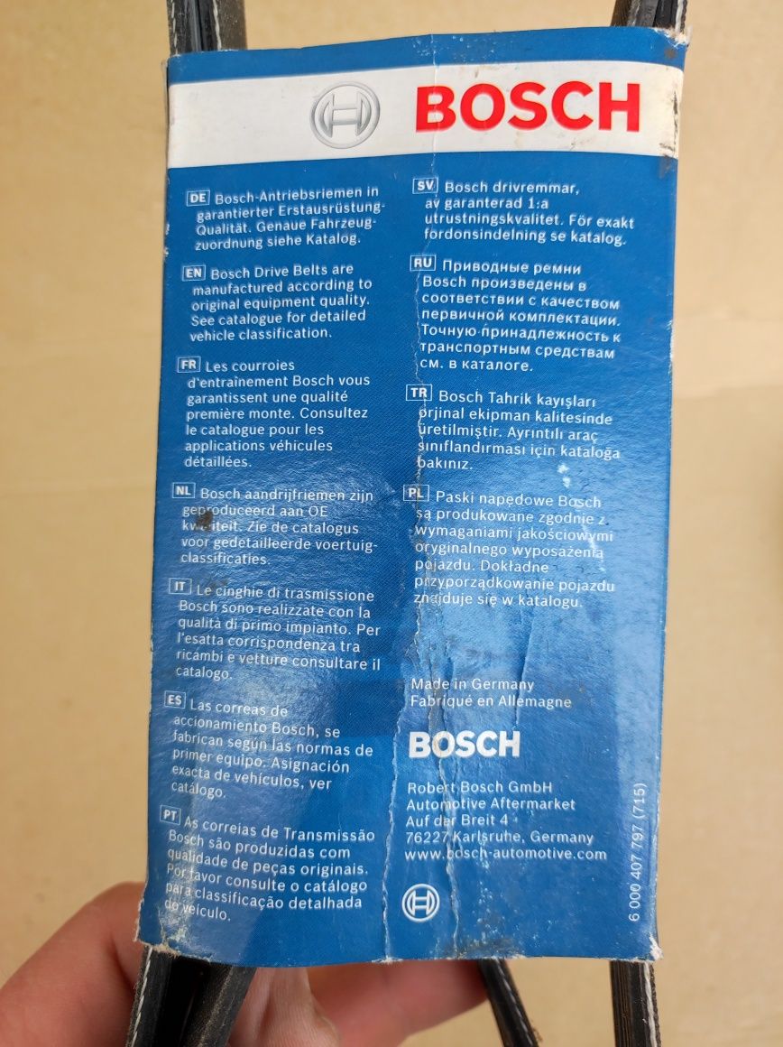Поліклиновий ремінь Bosch 1987947989