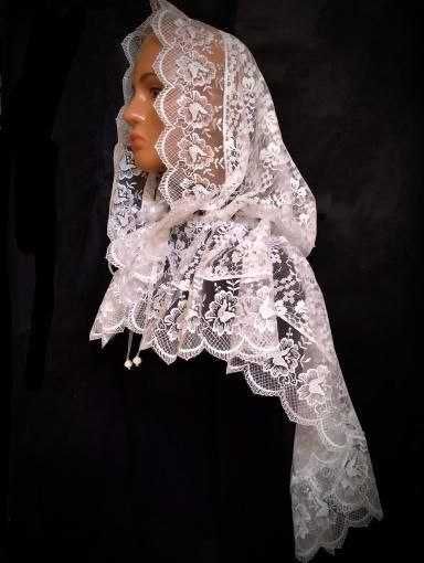 Палантин білосніжний