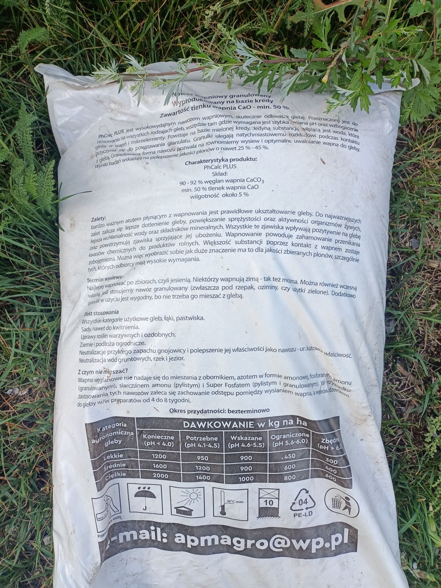 Sprzedam wapno granulowane APM AGRO