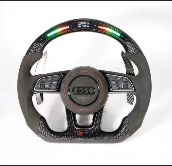 Volante Audi A3 8V A4 B8 TT 8J Q3 Q5 (S-Line / RS) Estilo R8