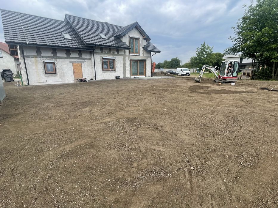 Wynajem koparki, minikoparki, usługi prace ziemne