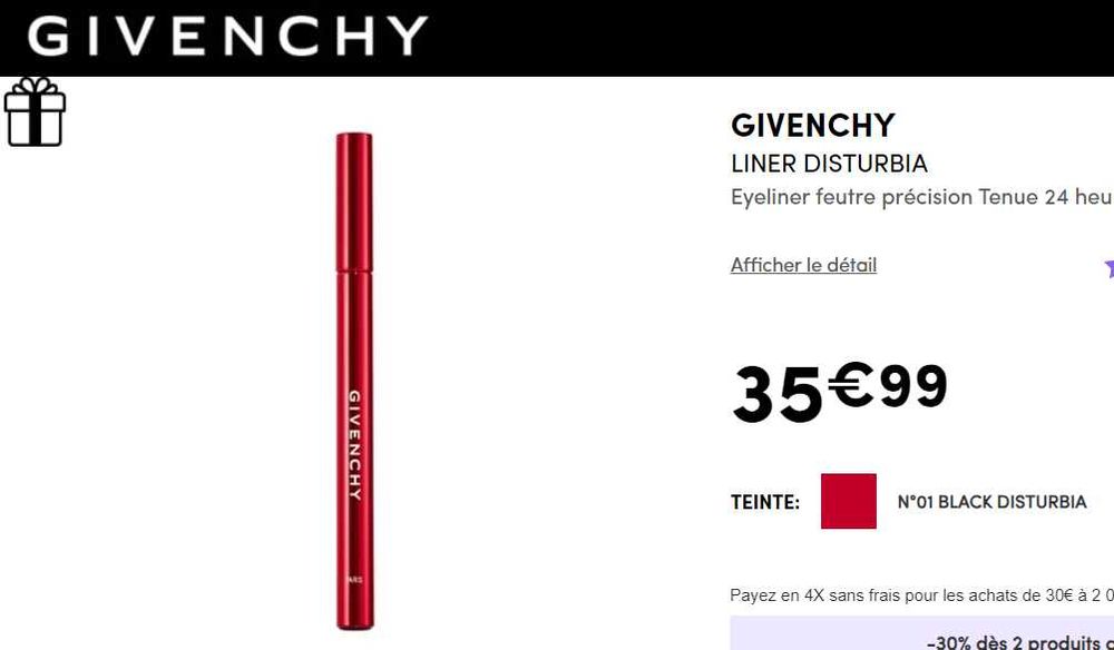 Підводки для очей Givenchy, Chanel