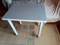 Stolik stół do kuchni piekny mały 60x80 cm biało-grafitowy