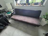 Wersalka rozkladana Sofa antracyt/braz