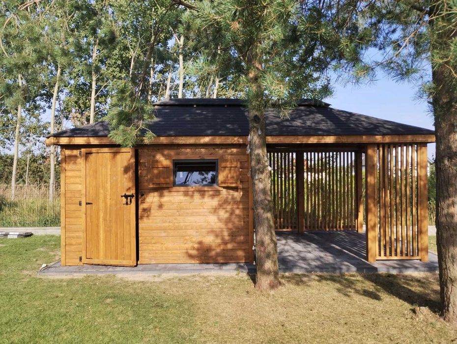 Domek ogrodowy 2w1 „Idealny na Działkę ROD” 5x3 domek z altanką