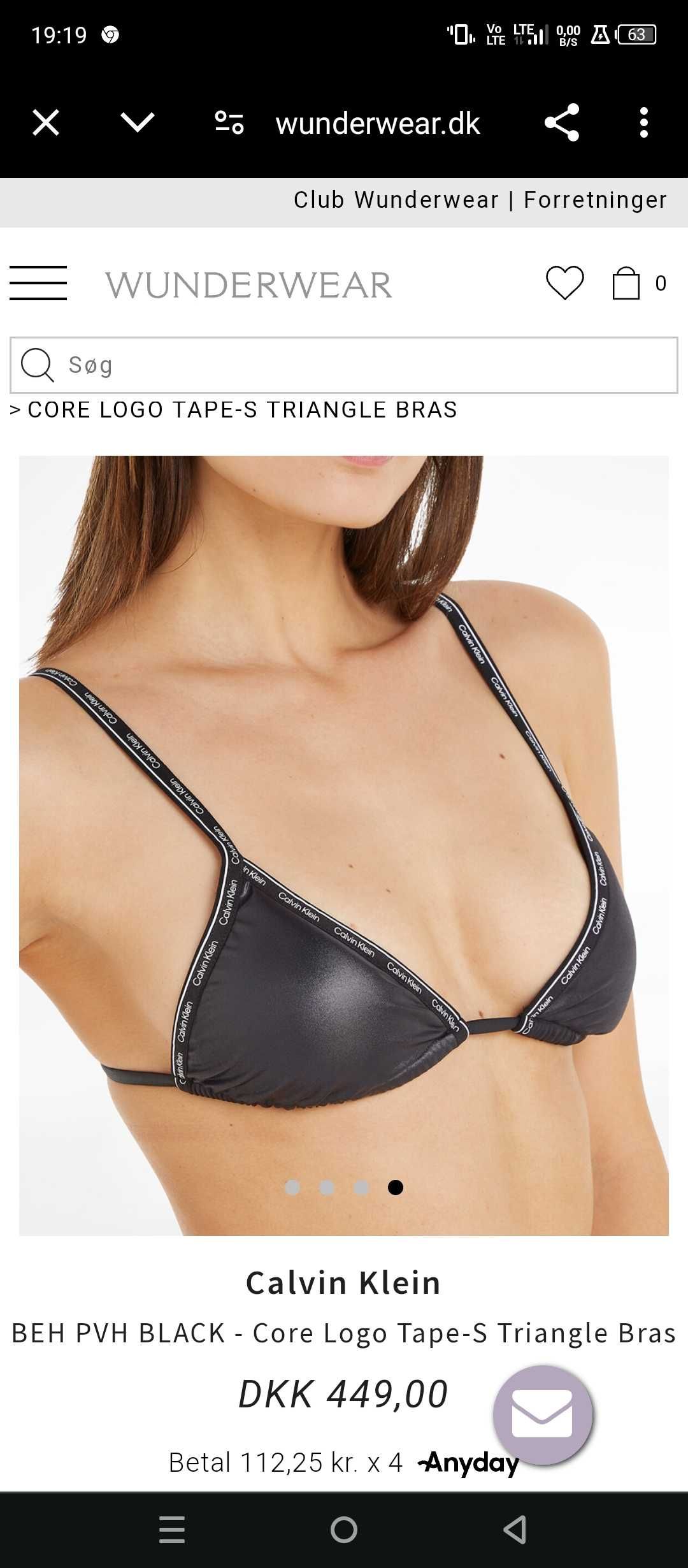 Calvin Klein Top bikini Kobiety Trójkąt-RP