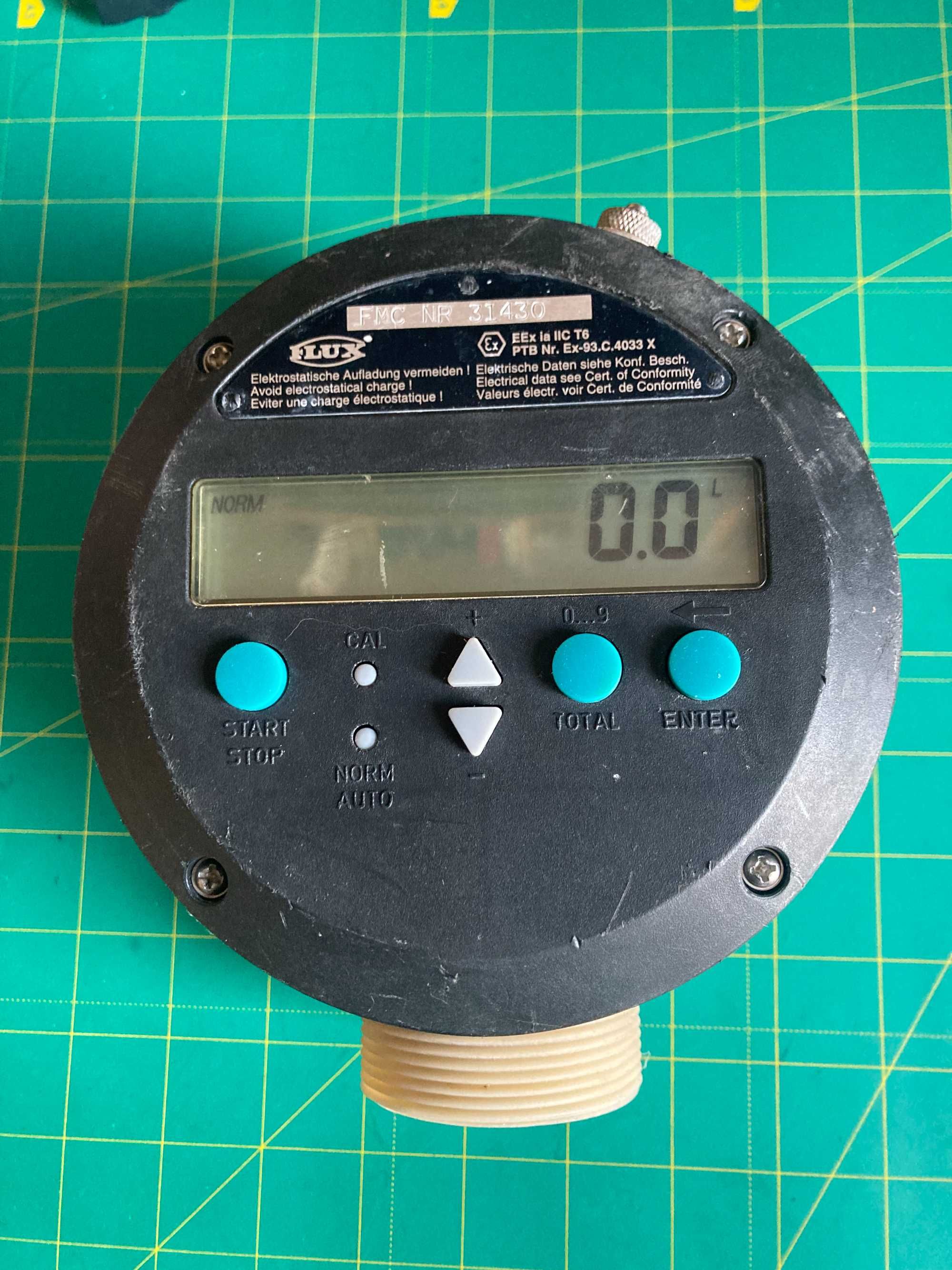 Витратомір лічильник рідини  FLUX FMC 100 ETFE/3/F