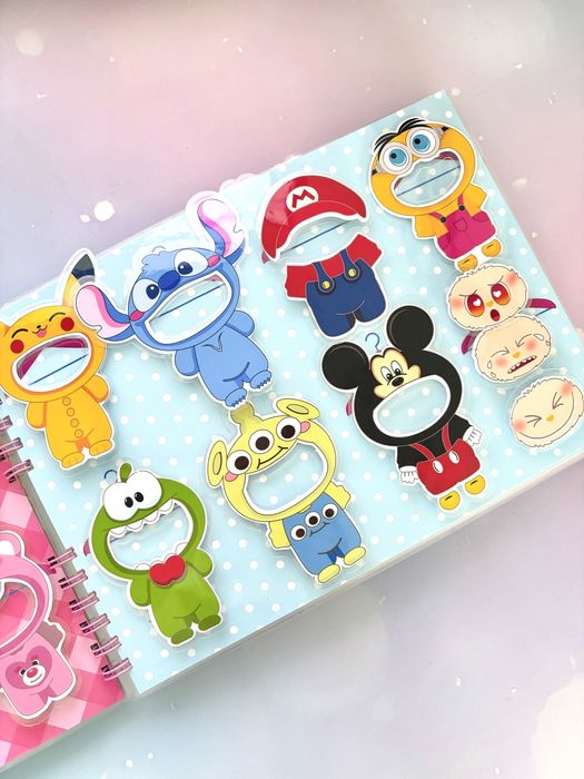 Лабубу гра на липучках ліпучках альбом книжка тока бока labubu labyby