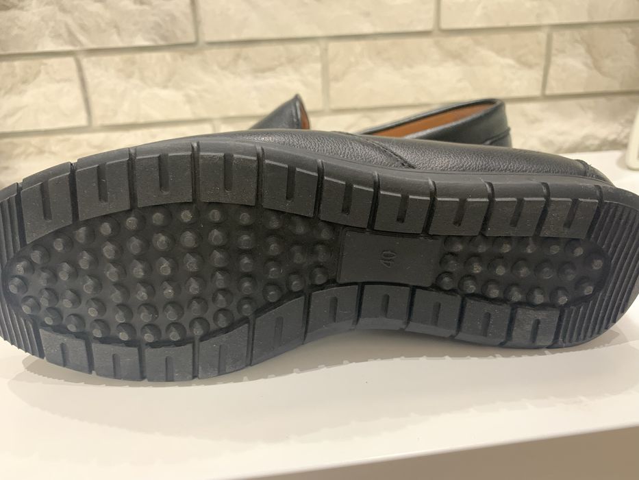 Класичні чорні шкіряні туфлі чоловічі або для підлітка р 40, 26 см