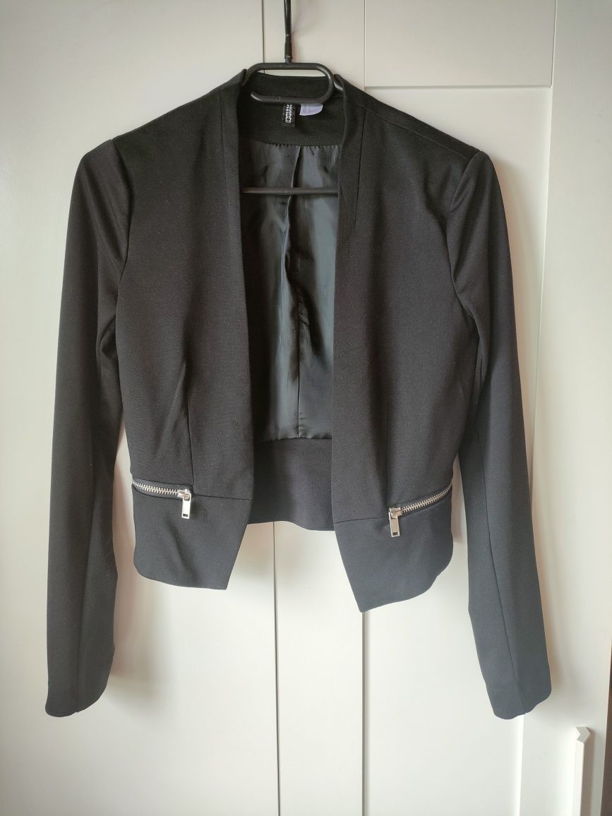 Czarny żakiet H&M