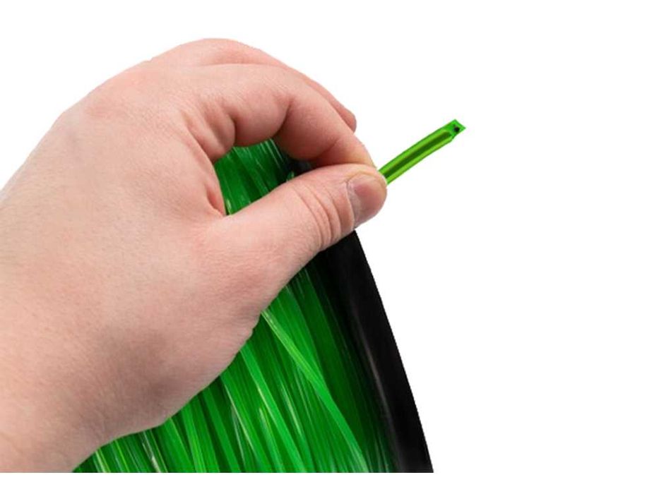 Żyłka z drutem tnąca zbrojona kosy spalinowej czterokątna 2,4mm 100m