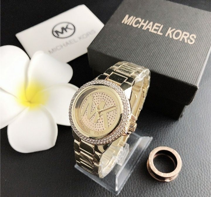 Zegarek z cyrkoniami Michael Kors plus pudełko