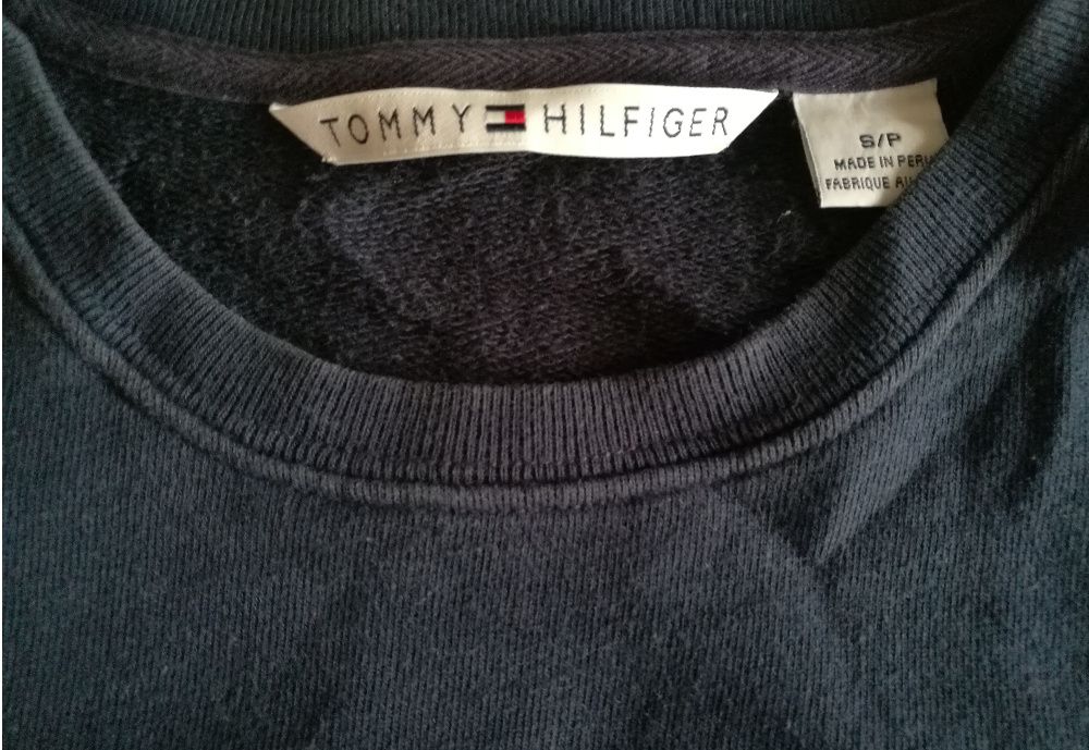 TOMMY HILFIGER Bluza Długi Rękaw ROZMIAR M L XL Męska Kolor Granat