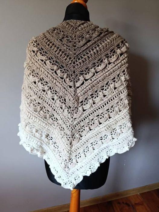 Ręcznie wykonane szale,chusty komimy