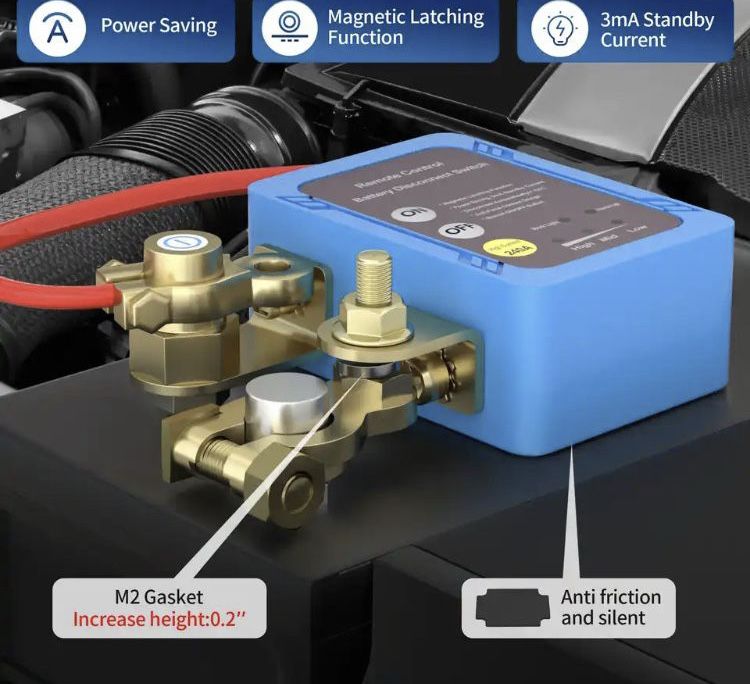 Вимикач маси акумулятора авто дистанційний 12В. 240А. Новий, 2 пульта.