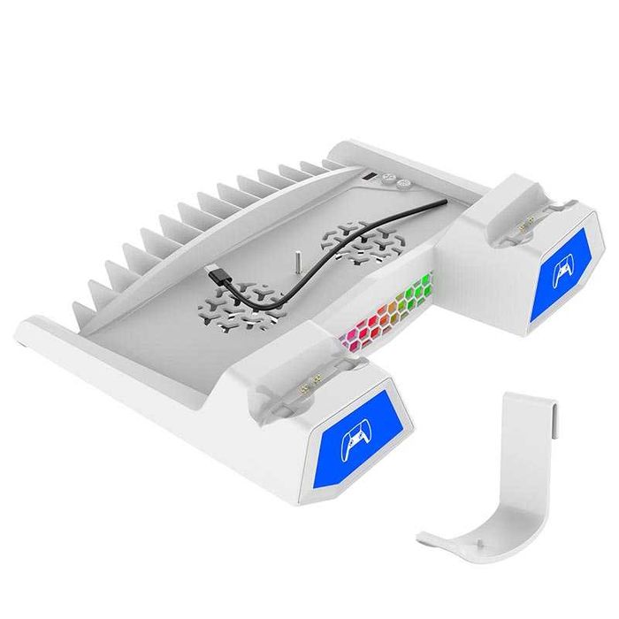 Док станция iPega PG-P5S023 для PS5 и PS5 Slim 2 кулера RGB подсветка
