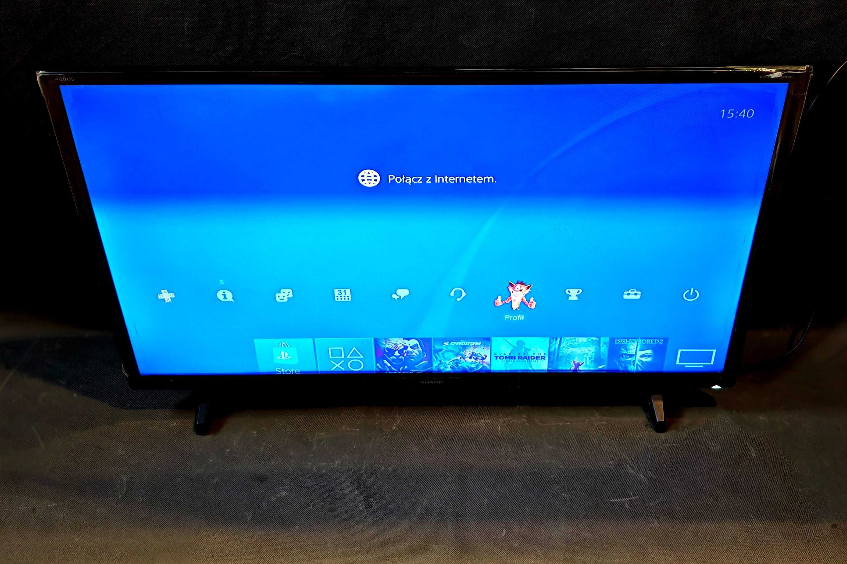 Telewizor Sharp Aquos LED 32 Harman-Kardon DVBT-T2 NOWY Folia Pilot