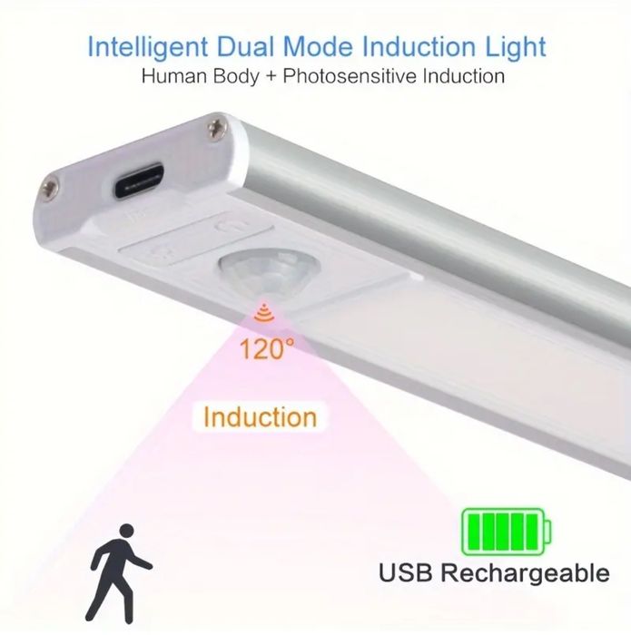 Акумуляторний світильник з датчиком руху