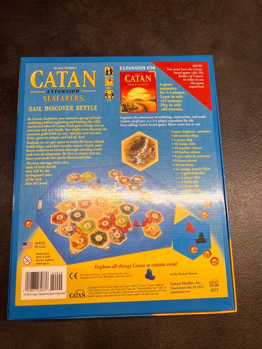 Настільна гра, додаток Мореплавці до гри катан колегізатори