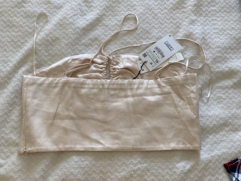 Top alças zara XL