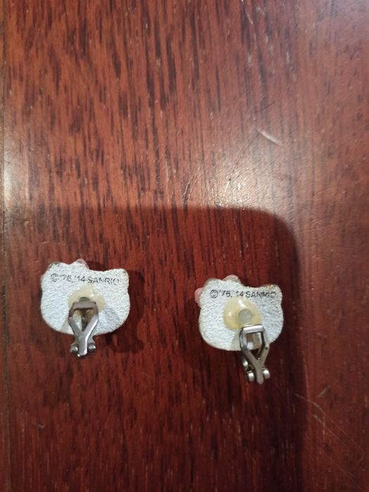 Hello kitty kolczyki klipsy