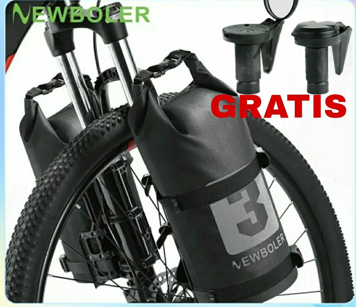 Sakwa rowerowa na przednie koło widelec Newboler 2x3litry bikepacking