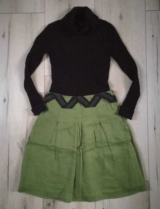 Lniana spódnica na podszewce RESERVED S/M