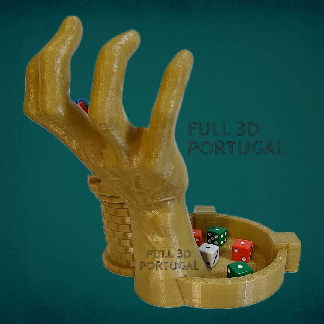 Torre de Dados impressa em 3D - Ideal para Jogos de Tabuleiro