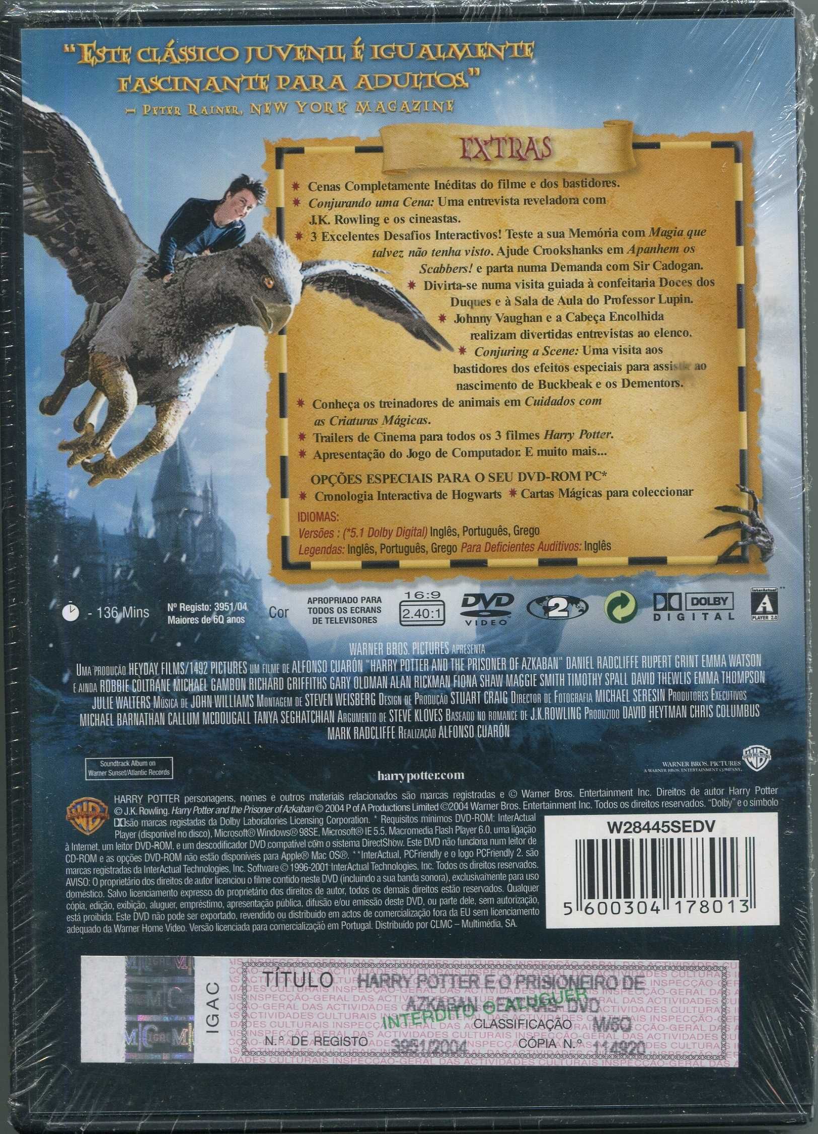 DVD’s Originais Novos/Selados - 10 a 12€ - Harry Potter