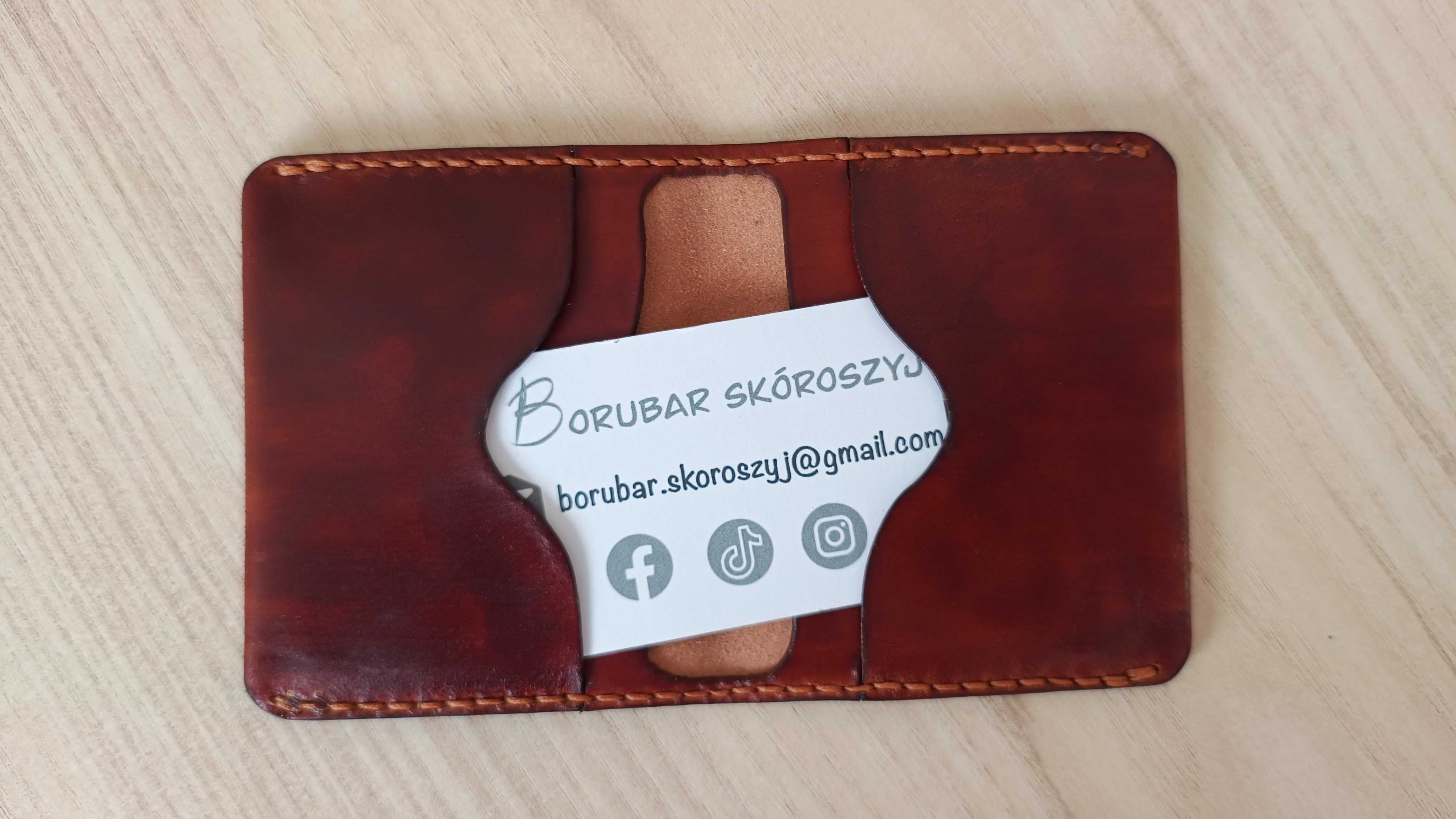 Borubar Skóroszyj - EDC - składany portfel mini bifold