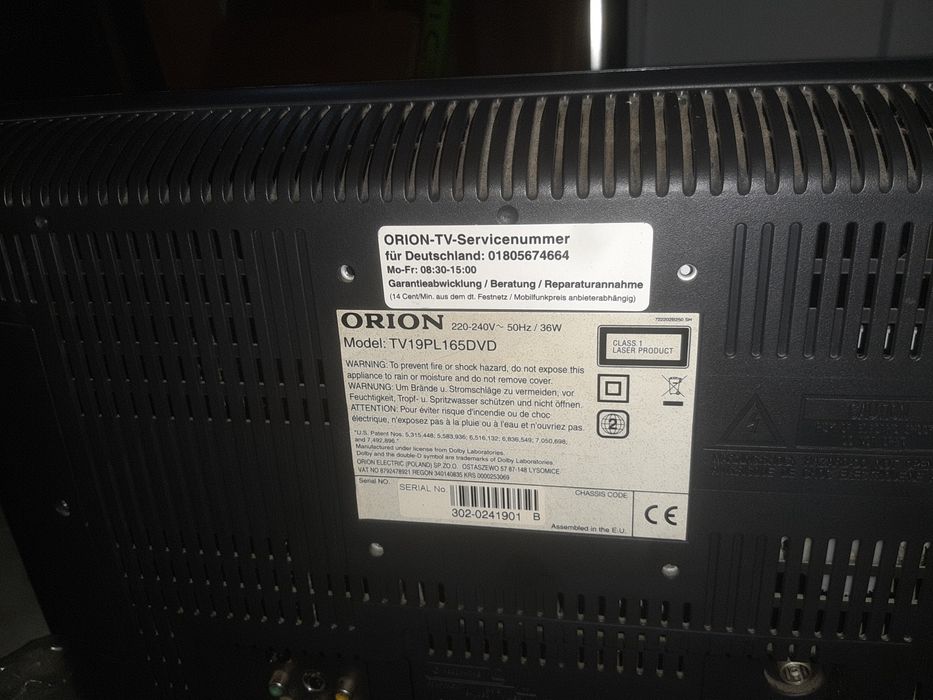 Tv Orion z wbudowanym dvd