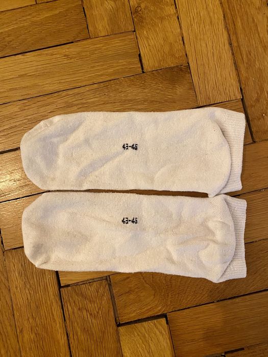 [13 par] Białe stopki męskie 43-46 bawełna