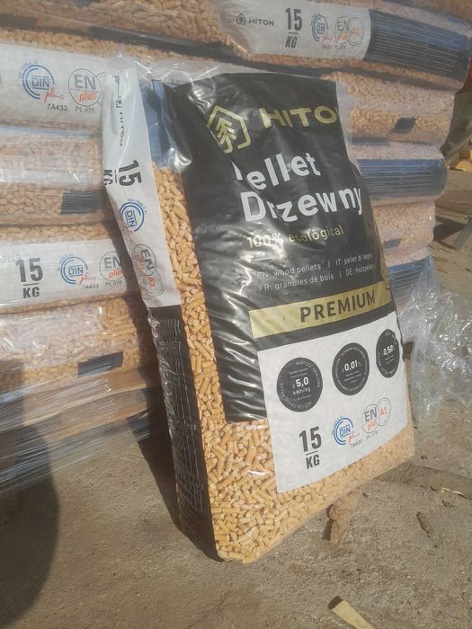 Pellet sosnowy PREMIUM pelet drzewny A1 DinPlus Ikea Hiton 100 % sosna