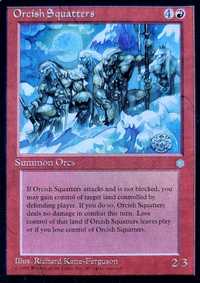 Magic the Gathering  - Orcish Squatters  - Ice Age Edition