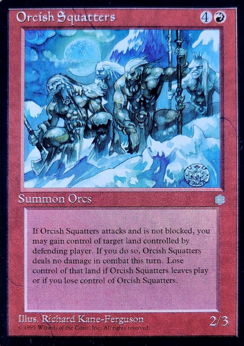 Magic the Gathering  - Orcish Squatters  - Ice Age Edition