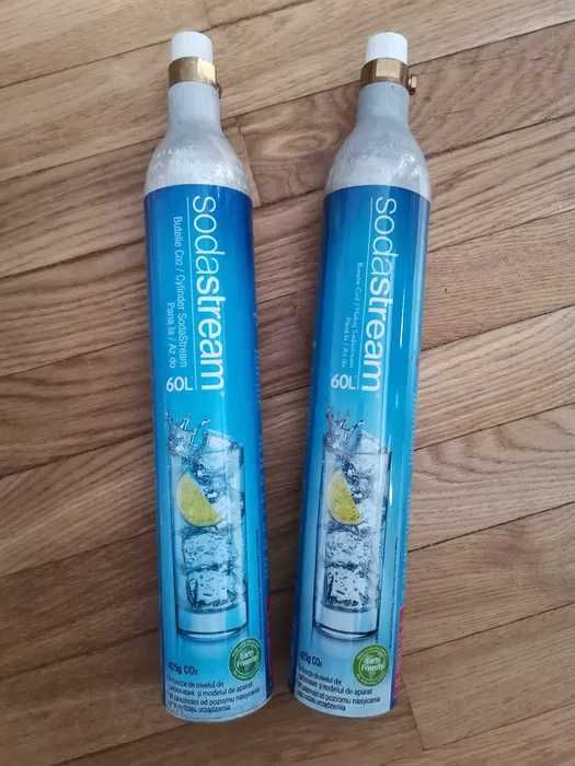 2 butle Sodastream 425 gram wkręcane pełne