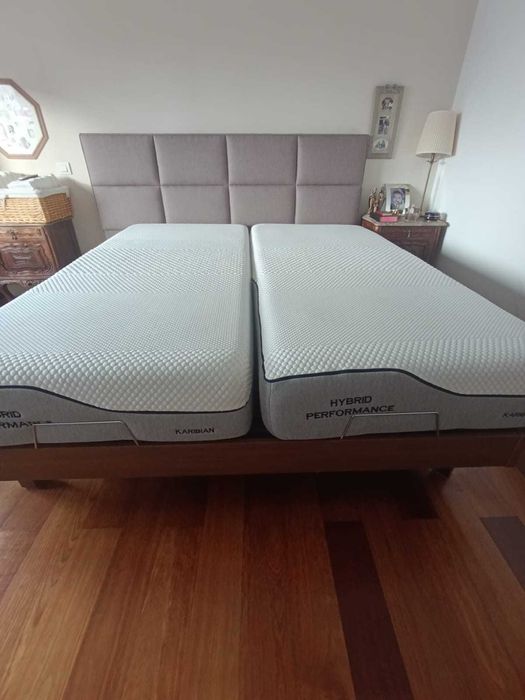 Cama elétrica articulada Dupla com colchão