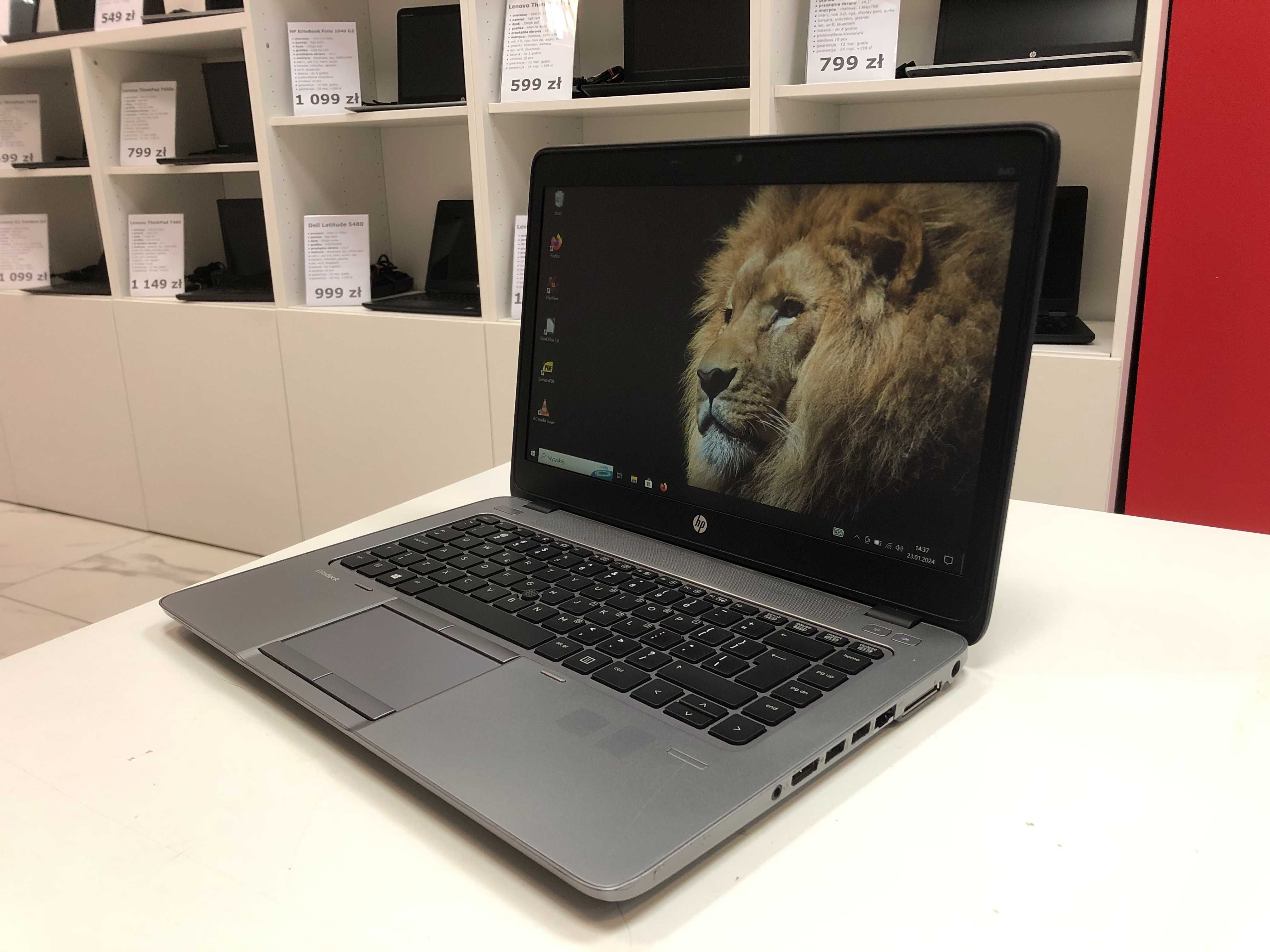 Zgrabny HP EliteBook 840 G2 i5 16GB 512SSD IPS FHD WIN10 GW Raty 0% FV