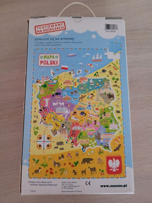 czuczu puzzle mapa polski 5+